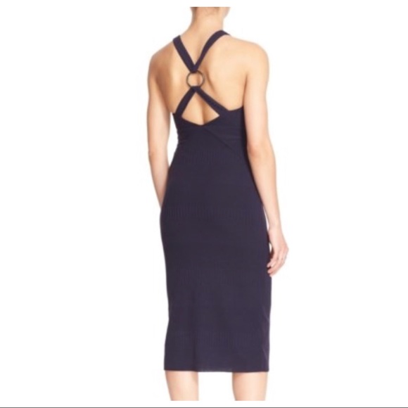FREE PEOPLE HALTER NECK CUTOUT DETAIL MIDI DRESS - Picture 5 of 6